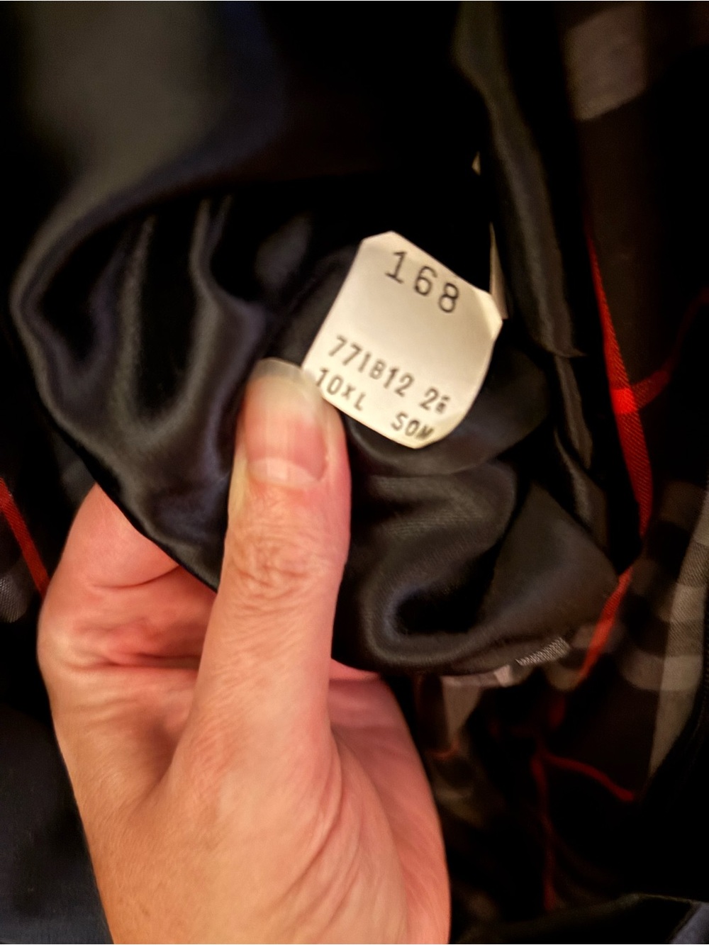 Burberry Navy Trench Coat with Signature Check Interior - Picture 9 of 9